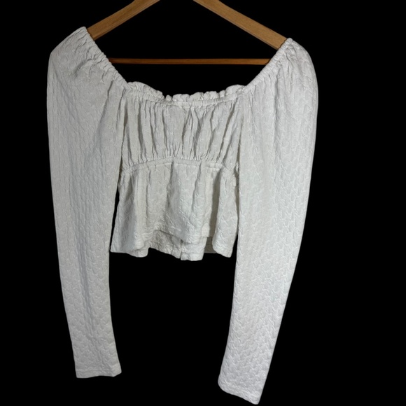 Free People Ladybug Long Sleeve Crop Top Sz S - Picture 4 of 8